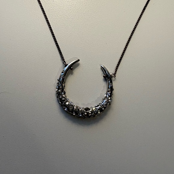 Alexis Bittar Crystal Encrusted Horseshoe Pendant Necklace - Picture 6 of 12